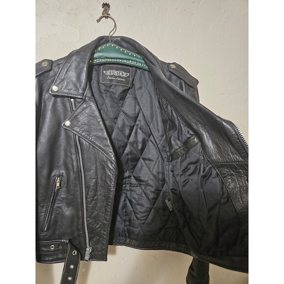 Unik Leather Motorcycle Jacket Size 36 - Picture 4 of 4
